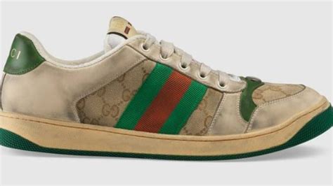 gucci shoes made to look dirty|designer shoes that look dirty.